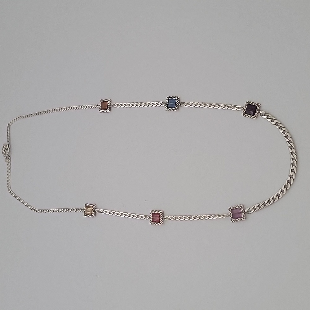 Brighton Silver-Plated Glass Bead Multi-Color Necklace